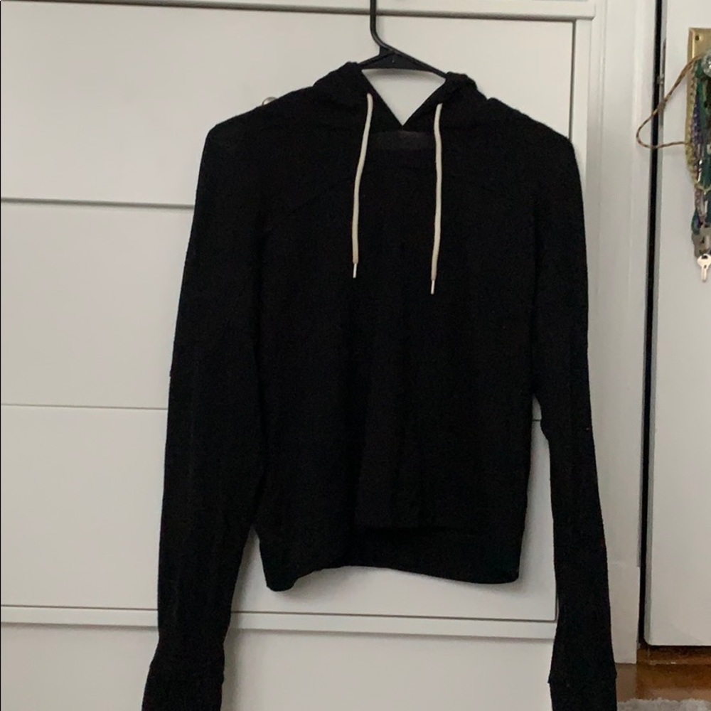 Thin black hoodie